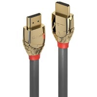 Lindy Ultra High Speed HDMI Kabel, Gold Line grau, 1 Meter