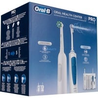 Oral-B Oral-B Center OxyJet Reinigungssystem - Munddusche + Oral-B Pro 1, Mundpflege weiß