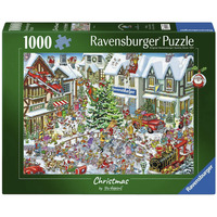 Ravensburger Puzzle Ray Nicholson: Wimmelbild Weihnachten 1000 Teile