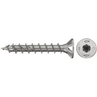 fischer Spanplattenschraube PowerFast II 5,0x30 Senkkopf TX 200 Stück, mit Vollgewinde, Edelstahl A2
