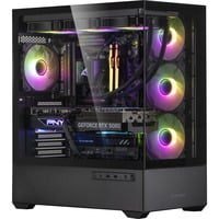 ALTERNATE Custom PC Series • Red Thunder Elements, Gaming-PC schwarz/transparent, ohne Betriebssystem
