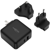 Ansmann USB-Ladegerät Travel Charger TC230PD schwarz, 1x USB-C, 1x USB-A, 30 Watt