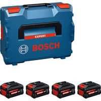 Bosch Professional Expert Akku EXBA18V-55, 4 Stück schwarz, L-BOXX, AMPShare Alliance
