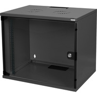 Digitus Wandgehäuse, SOHO, 540x400 mm (BxT), IT-Schrank schwarz, unmontiert, 7 Höheneinheiten