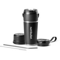 nutribullet Standmixer Flip NBP016B schwarz/edelstahl, akkubetrieben, 0,6 Liter
