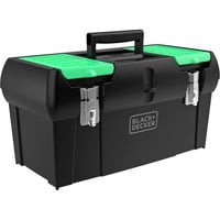 BLACK+DECKER reviva Werkzeugbox 19", Werkzeugkiste schwarz/grün