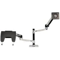 Ergotron LX Dual Monitor Arm, Monitorhalterung silber