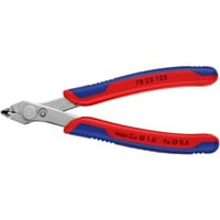 KNIPEX Electronic Super Knips 78 23 125, Elektronik-Zange rot/blau, mit Öffnungsfeder