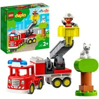 LEGO 10969 DUPLO Feuerwehrauto, Konstruktionsspielzeug Mit Sirene und Licht