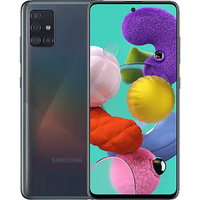 Samsung Galaxy A51 128GB Generalüberholt, Handy Prism Crush Black, Android, Dual-SIM, 4 GB LPDDR4X
