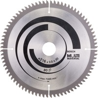 Bosch Professional PRO Multi Material Kreissägeblatt, Ø 216mm, 80Z Bohrung 30mm, für Kapp- & Gehrungssägen