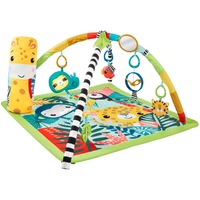 Fisher-Price Rainforest-Erlebnisdecke Krabbeldecke mit Spielbogen, Spielbogen/Decke 