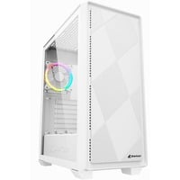 Sharkoon VS8 RGB , Tower-Gehäuse weiß, Tempered Glass