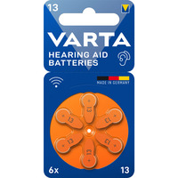 VARTA Hörgerätebatterie Hearing Aid Zinc Air 13, PR48 6 Stück, Größe 13