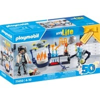 PLAYMOBIL 71450 City Life Forscher mit Robotern, Konstruktionsspielzeug 