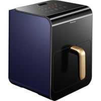 Panasonic Heißluftfritteuse NF-CC600AXE schwarz/dunkelblau, 1.450 Watt, Korb 6 Liter, mit Sichtfenster