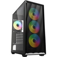 Sharkoon VK4 ARGB , Tower-Gehäuse schwarz, Tempered Glass