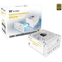Thermaltake Dockpower FI 850W Snow, PC-Netzteil weiß, 1x 12-Pin High Power GPU, 4x PCIe, Kabelmanagement, 850 Watt