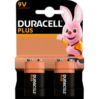 Duracell Plus, Batterie 2 Stück, E-Block (9-Volt-Block)