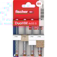 fischer Hohlraumdübel DuoHM 4x55 S TX  4 Stück, mit Panhead-Schraube