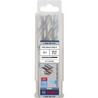 Bosch Professional PRO Metal HSS-G Spiralbohrer, Ø 10,5mm 5 Stück, Arbeitslänge 87mm