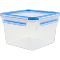 Emsa CLIP & CLOSE Frischhaltedose 1,75 Liter transparent/blau, quadratisch