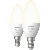 Philips HUE White E14, LED-Lampe Doppelpack, ersetzt 40 Watt