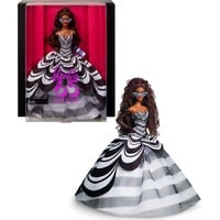 Barbie Signature Sammelpuppe zum 65. Jubiläum mit braunen Haaren und schwarz-weißer Robe