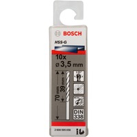 Bosch Metallbohrer HSS-G, Ø 3,5mm 10 Stück, Arbeitslänge 39mm