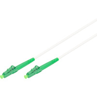Digitus Glasfaser-Simplex-Patchkabel, stahlarmiert, Singlemode, LC/APC > LC/APC weiß, 1 Meter