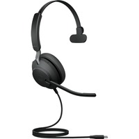 Jabra Evolve2 40 SE, Headset schwarz, Mono, USB-C, UC