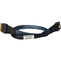 ICY BOX Kabel SlimSAS x8 SFF-8654 > SlimSAS x8 SFF-8654 schwarz, 50cm