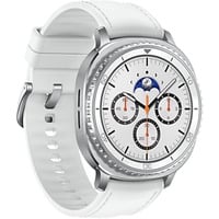 SAMSUNG Galaxy Watch8 Classic, Smartwatch weiß, 46mm, Bluetooth, Hybrid-Armband