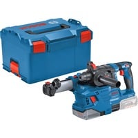 Bosch Akku-Bohrhammer GBH 18V-22 Professional solo, 18Volt, mit GDE 18V-12 blau/schwarz, ohne Akku und Ladegerät, in L-BOXX 238