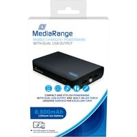 MediaRange Powerbank MR752, 8.800 mAh schwarz