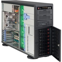 Supermicro CSE-743AC-1K26B, Gehäuse schwarz, 4 Höheneinheiten, inkl.1200-Watt-Netzteil