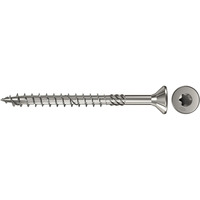 fischer Spanplattenschraube PowerFast 4,0x45 Senkkopf TX 200 Stück, mit Teilgewinde, Edelstahl A4
