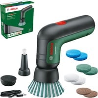 Bosch Akku-Bürste UniversalBrush Set, 3,6Volt, Bürstenschleifer grün/schwarz, mit Zubehör-Set