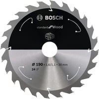 Bosch Kreissägeblatt Standard for Wood, Ø 190mm, 48Z Bohrung 30mm, für Akku-Handkreissägen