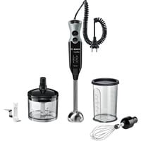 Bosch Stabmixer ErgoMixx MSM67170 schwarz/grau, 750 Watt, mit Zerkleinerer und Schneebesen