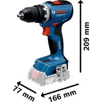 Bosch Professional Akku-Bohrschrauber GSR 18V-65 Professional, 18Volt blau, 2x Li-Ion Akku 4,0Ah, 82-teiliges Zubehör-Set in L-Case