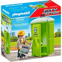 PLAYMOBIL 71435 City Action Mobile Toilette, Konstruktionsspielzeug 