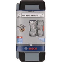 Bosch Professional PRO Metal HSS-G Spiralbohrer-Satz, 135°, 18-teilig in ToughBox