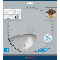 Bosch Professional PRO Wood cordless Kreissägeblatt, Ø 254mm, 24Z Bohrung 30mm, für Akku-Tischkreissägen