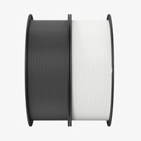 Creality Ender-PLA Filament Value Pack Weiß/Grau, 3D-Filament 2 kg, 1,75 mm, auf 2 Rollen