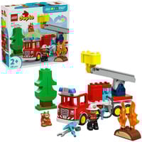 LEGO 10473 DUPLO Town Löschauto mit Schlauch und Feuerwehrmann, Konstruktionsspielzeug 