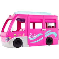 Mattel Barbie Super Abenteuer-Camper mit Zubehör, Spielfahrzeug 76 cm groß, mit Pool und Rutsche