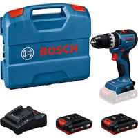 Bosch Professional Akku-Schlagbohrschrauber GSB18V-52 mit 2 Akkus 18 Volt 2,0 Amperestunden im L-Case Kit