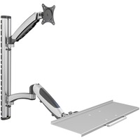 Digitus DA-90354, Wandhalterung silber, Monitor- & Tastaturhalterung