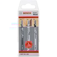 Bosch PRO Wood Stichsägeblatt-Satz für Holz, 15-teilig 
